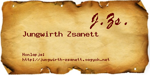 Jungwirth Zsanett névjegykártya