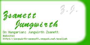 zsanett jungwirth business card